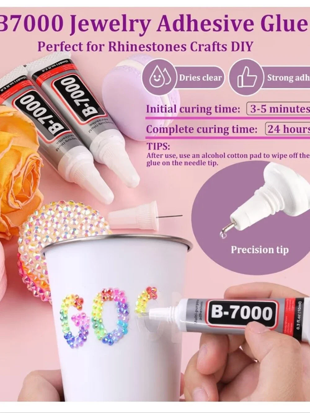 34000 Multicolor Resin Jelly Rhinestone Kit with B-7000 Glue